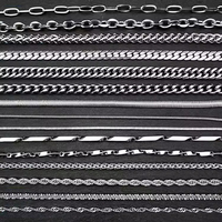 925 chaînes en argent Sterling bijoux en gros chaîne à maillons cubains collier cubain pour homme femmes