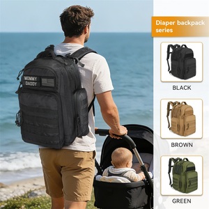 <span class=keywords><strong>Sac</strong></span> à <span class=keywords><strong>dos</strong></span> à langer tactique grand format 7-en-1 <span class=keywords><strong>avec</strong></span> station de change pour maman, bébé, femme, homme, papa – Indispensable pour les voyages et les nouveau-nés - Product Image 2
