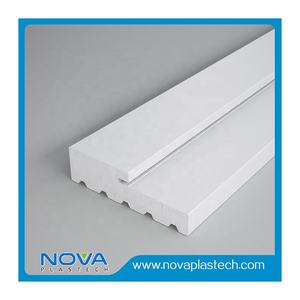 Modern Design Wooden Composite <strong>PVC</strong> Door Jamb Frame <strong>Moulding</strong> For Hotel Window Frames - Product Image 6