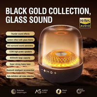 Enceinte sans fil LP90 Pro 120W, 8000mAh, caisson de basses portable, basses profondes, lumière LED RVB, transparente, carte TF, système audio extérieur