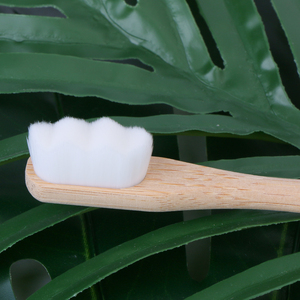 Lot de brosses à dents à manche en bambou, 10000 poils <span class=keywords><strong>Ultra</strong></span> fins, souples, écologique, Micro Nano, poils en charbon de bambou extra doux - Product Image 4