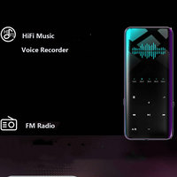 Reproductor MP3 Profesional X8 para Niños con Diseño Mini USB MP4, Pantalla de 2"-4", Altavoz Integrado, Reproductor MP3 Deportivo con Pantalla Táctil