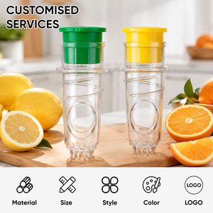 Manual Lemon Squeezer with Twist Design, Food-Grade Plastic Citrus <b>Juicer</b> with Pulp Separator for Commercial Kitchen & Home Use - Product Image 2