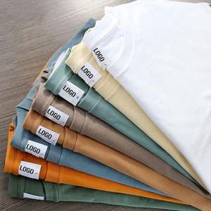 Camiseta Oversize de Algodón 100% de 230GSM para Hombre, Manga Corta, Lisa, de Gran Gramaje, Esencial, con Logo Personalizado, Estilo Boxy - Product Image 2