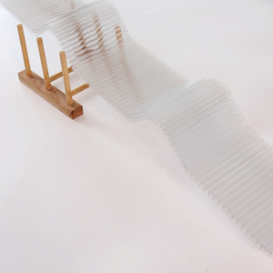 Modern Industrial Polycarbonate Clear Corrugated Roofing Panels Wavy Sunlight Transparent <strong>Plastic</strong> Ceiling for Hotel <strong>Roofs</strong> - Product Image 3