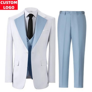 Costume <span class=keywords><strong>homme</strong></span> sur mesure 3 pièces, coupe slim, haute qualité, <span class=keywords><strong>décontracté</strong></span>, formel, couleur unie, pour <span class=keywords><strong>mariage</strong></span> - Product Image 1