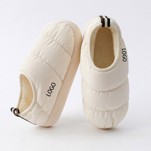 Fashion <strong>Down</strong> Cloth Fur <strong>Slippers</strong> Custom <strong>Slippers</strong> with Logo Plush Sneaker <strong>Slipper</strong> - Product Image 2