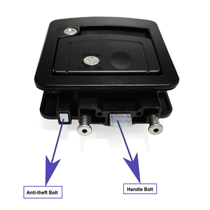 आरवी ट्रैवल एंट्री डोर लॉक क्लास सी डबल लॉक कोर आंतरिक बाहरी दरवाजे संशोधित वाहन जस्ता मिश्र धातु टिकाऊ कुंजी हैंडल पैनल लॉक - Product Image 2