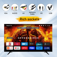 Téléviseur intelligent 4K UHD QLED de 55 pouces pour salon, Android Google WebOS, fourni par l'usine, avec télécommande vocale, Wi-Fi, Bluetooth