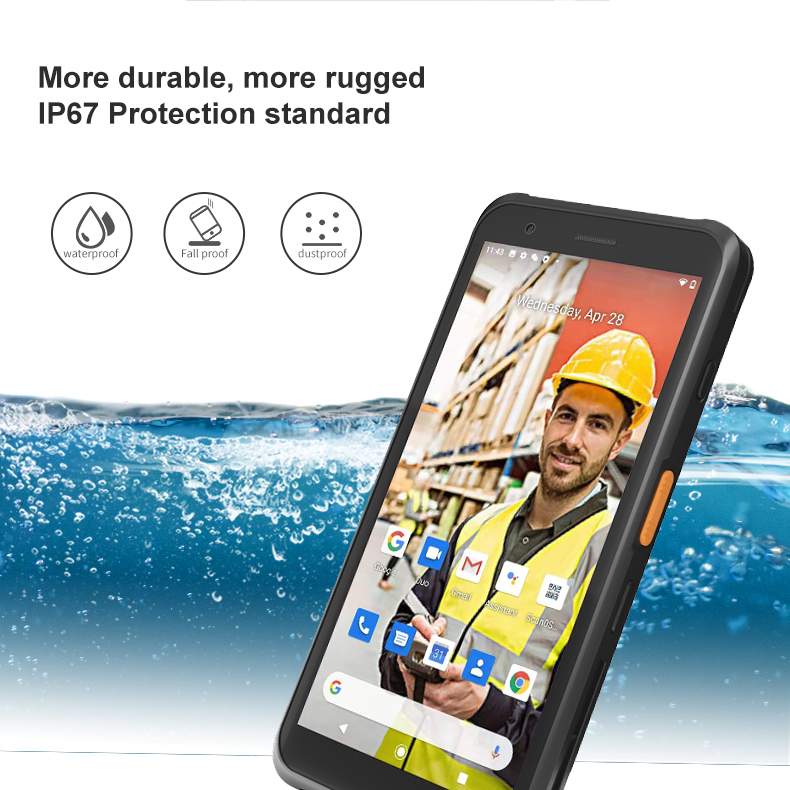 5.7" HIGH QUALITY 4G + 64G ANDROID BARCODE SCANNER NFC PDA HANDHELD DEVICE