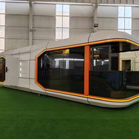 Capsule spatiale de luxe personnalisable, chambre modulaire préfabriquée pour hôtels, hébergement touristique, camping, maison capsule