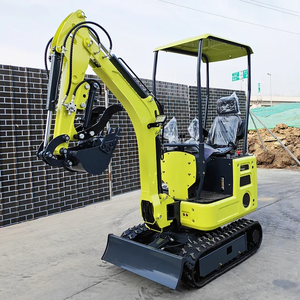 고품질 1톤 소형 굴삭기 다기능 고무 크롤러 소형 굴착기 좁은 공간 제로 테일 스윙 농장용 마이크로 굴삭기 - Product Image 5