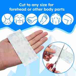 Parches para la fiebre para niños, 22 unidades, reductor de fiebre, almohadillas refrescantes para bebés, parche de gel refrescante para la fiebre, alivio del dolor de cabeza, 4.7 x 2 pulgadas - Product Image 5