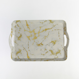 Custom Full Printing Dry Fruit <strong>Plastic</strong> <strong>Serving</strong> Tray With Handle - Product Image 5
