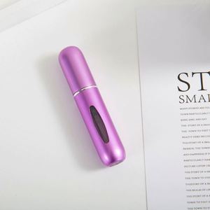 <b>Mini</b> 5Ml Aluminum Glass Atomizer Empty Travel Spray Refillable Fine Mist Spray Bottle Custom Color Custom Logo Essential Oils - Product Image 2