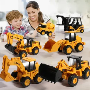 Diecast Vehicles Take Apart Truck Car Model Toys Construction Vehicles Excavator Toy Set For Boy