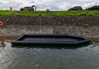 Plateforme de mise à l'eau gonflable portable pour bateaux, quai flottant pour l'amarrage de yachts en eaux peu profondes