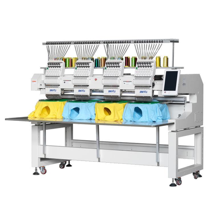Jinyu JCM12044045 4-Head Embroidery Machine