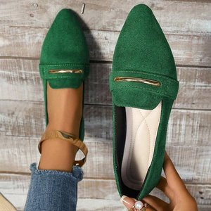 8 nouvelles chaussures plates de haute qualité, couleur unie, légères et antidérapantes, chaussures simples, semelle plate, bouche peu profonde, chaussures pour femmes - Product Image 1