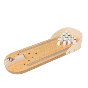 Dropshipping Products 2026 Portable Mini Wooden <b>Bowling</b> Game Educational Toy Sourcing Service in China - Product Image 2