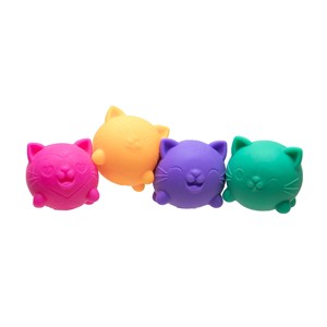 NeeDoh Schylling Teenie Cool Cats - Jouets à doigts miniatures en forme de chat doux et adorables, ensemble quatre-en-un, succès transfrontalier - Product Image 3