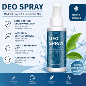 Desodorante en Aerosol de Marca Privada, Control del <span class=keywords><strong>Olor</strong></span> a <span class=keywords><strong>Sudor</strong></span>, Frescura Duradera, Reduce la Sudoración y Mantiene la Piel Seca Todo el Día - Product Image 4