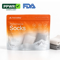 Sacs d'emballage pour bas de taille personnalisée avec fermeture refermable et fenêtre mate pour chaussettes, vêtements et coffrets cadeaux de détail
