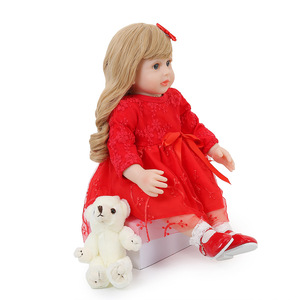 Muñeca Bebé <span class=keywords><strong>Reborn</strong></span> de 60 cm, Cuerpo de Algodón, Silicona y Vinilo, Muñeca Realista, Juguete de Bebé <span class=keywords><strong>Reborn</strong></span>, Regalo de Cumpleaños y Navidad para Niños - Product Image 3