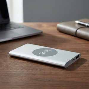 Power Bank Senza Marca ad Alta Capacità 4000mAh Wireless Type C in Lega di Alluminio con Display LED e Uscita 5W Modello 124384-3 Riciclato - Product Image 3