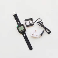 POCSAG Montre-bracelet Pager Récepteur de texte d'urgence utiliser le support du chargeur GP2015W 137-930mhz multilingue pour le bar de l'hôtel de restaurant