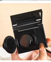 Crème à coussin d'air bicolore pour les sourcils Poudre de crème à sourcils longue durée imperméable teintée naturelle