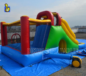 Ngoài Trời <span class=keywords><strong>Inflatable</strong></span> Combo Slide Bouncer Lâu Đài Bouncy Với Hồ Bơi - Product Image 3