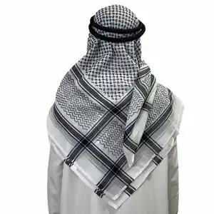 Wholesale Pakistan Muslim Saudi Arab Men'S Turban Dubai Saudi Muslim Polyester Hijab Scarf