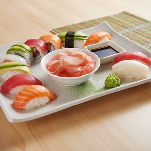 Meisei - Verduras Enlatadas Directamente de Fábrica, Condimentadas al Estilo Japonés, Gari de Jengibre en Conserva para Preparar Sushi Japonés Fácilmente - Product Image 1