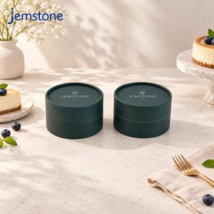 Tube en carton kraft biodégradable personnalisé pour l'emballage de gâteaux, qualité alimentaire, pour la pâtisserie, artisanat, boîte cylindrique pour cheesecake - Product Image 2