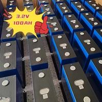 Baterai Lifepo4 100Ah 3.2V, baterai dapat diisi ulang untuk penyimpanan energi Lifepo4 prismatik Cell
