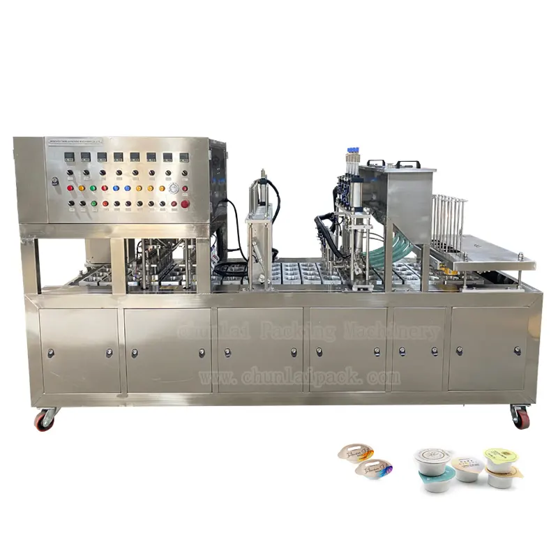 Automatic Facial Mask Capsule Cup Filling Sealing Machine Portable Small Cup Hair Mask Filling Aluminum Foil Packing Machine