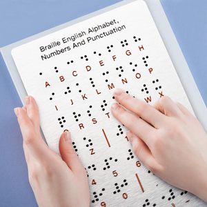 Strumento di apprendimento tattile durevole per ipovedenti bordo Braille personalizzato per ipovedenti - Product Image 3