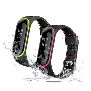 Reemplazo De nido De abeja De silicona pulsera Correa De Reloj <span class=keywords><strong>para</strong></span> Xiaomi <span class=keywords><strong>Mi</strong></span> <span class=keywords><strong>banda</strong></span> 3 <span class=keywords><strong>4</strong></span> - Product Image 3