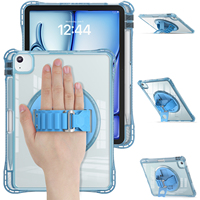 Étui de protection pour tablette iPad Air 11 M2 A2902 2025 2024 avec bandoulière, support et protection d'écran
