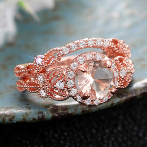Anello con Zirconi Scintillanti per Donne, Gioiello da Dito alla Moda - Product Image 6