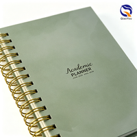 Nouveauté : Carnet à spirale A5 à couverture rigide avec pages lignées à points pour Bullet Journal, bureau, école, écriture et notes