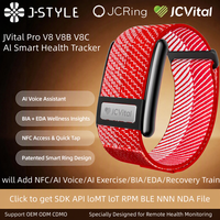 JCVital V8 V8B V8C SDK API OEM ODM Bracelet intelligent avec moniteur de vitalité IA amélioré, rapport de comparaison des tendances de santé, B2BCE FCC Rohs