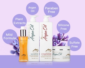 Produits de soins capillaires en gros pour salons : Shampoing, après-shampoing, masque capillaire et ensemble de soins à l'huile d'argan marocaine - Product Image 6