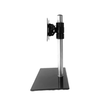Support d'écran unique à bras à ressort à gaz de haute qualité, pivotant à 360 degrés, construction en acier, pour moniteur de 12 à 27 pouces, support de bureau pour TV, 100x100mm, charge 20kg