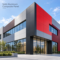 Panneau composite en aluminium massif à grain de pierre de 3 mm 1220x2440 mm pour devanture de magasin