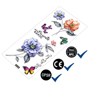 Adesivi per Tatuaggi Temporanei 3D Moonlight di Alta Qualità, Non Tossici ed Ecologici, 9cmx19cm, Impermeabili, <span class=keywords><strong>Stampa</strong></span> CMYK/PMS - Product Image 1