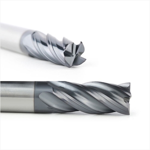 Hrc55 cacbua cuối nhà máy 4 sáo CNC công cụ Đế Quốc bán kính khó khăn hơn 1-20mm phay cắt tin lớp phủ ODM OEM tùy chỉnh hỗ trợ - Product Image 2