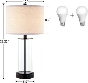 Lámpara de Noche Personalizada para Hotel, Lámpara de Escritorio para Habitación de Huéspedes de 2 Suites de Hilton Studio, Lámpara de Lectura con Base de Metal y Pantalla de Tela - Product Image 6