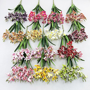 Fleur artificielle transfrontalière, bouquet de simulation <span class=keywords><strong>Whelan</strong></span> à 5 tiges et 20 têtes, pour décoration de mariage, de maison, de fêtes, arrangement floral DIY et hôtels - Product Image 4